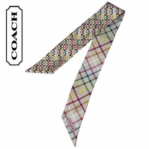 Coach Multicolor Signature Scarf Twilly